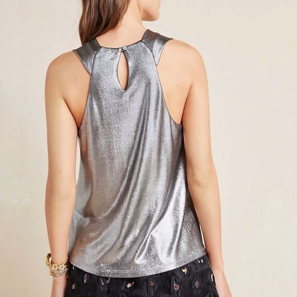 NWT Anthropologie Jaden Shimmer Halter Top - Picture 4 of 10